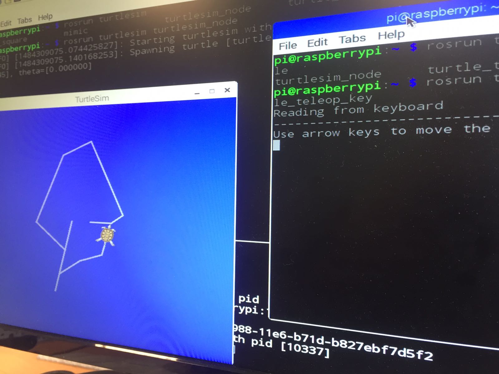 Screen ROS Raspberry Pi