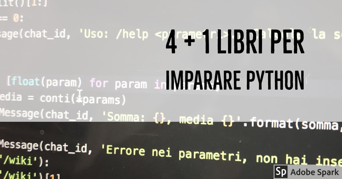 4 (+1) Libri su Python (in Inglese) da cui imparare