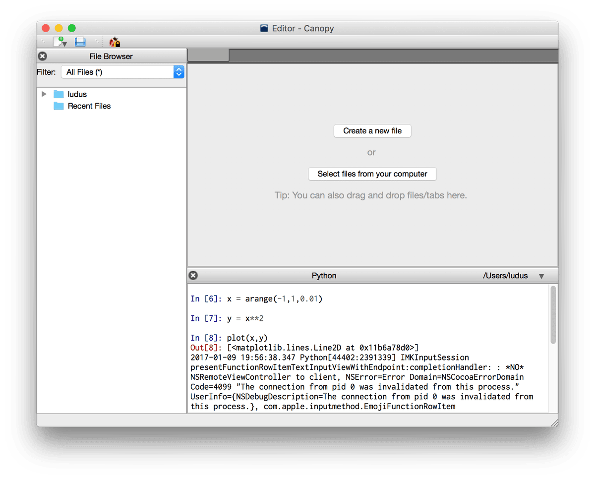 Canopy Editor
